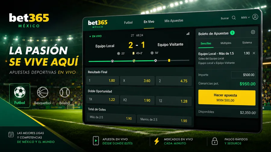 Selección de tragamonedas destacadas del casino bet365 México con jackpots y Megaways